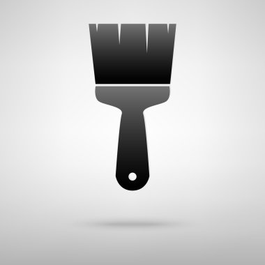 Siyah fırça simgesini