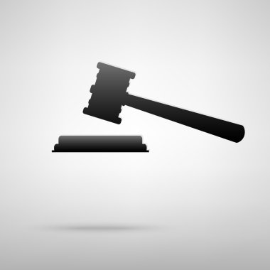 Adalet çekiç simgesi