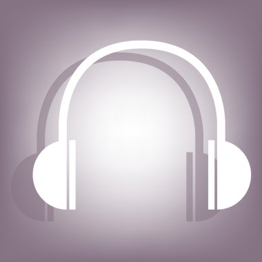 Gölge ile kulaklık simgesi