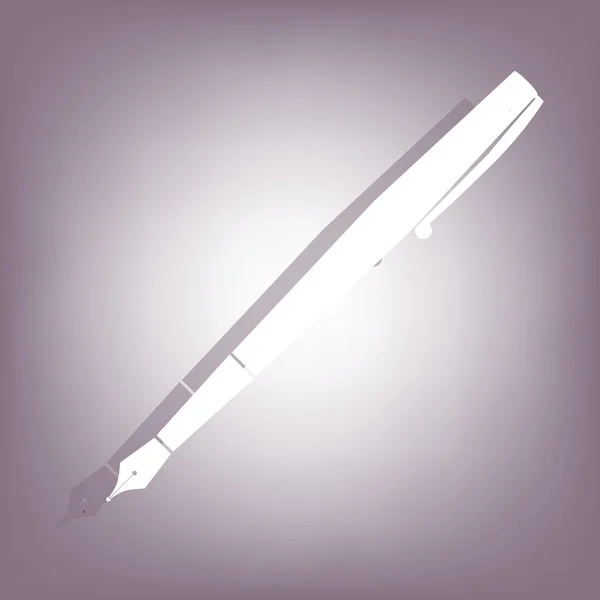 Stift-Symbol mit Schatten — Stockvektor