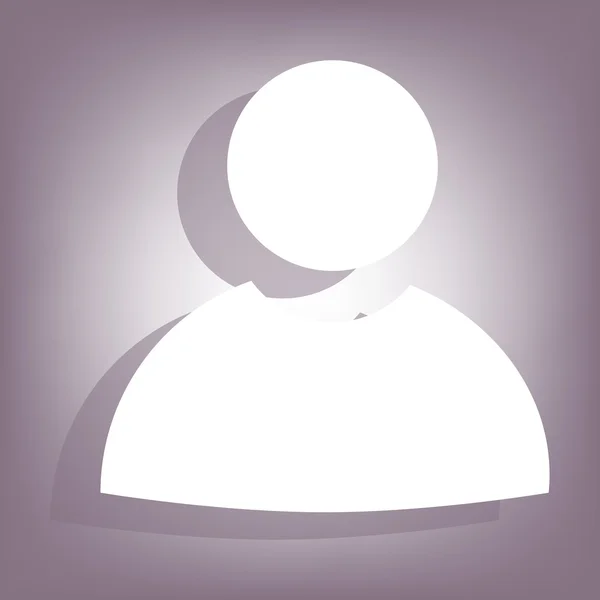 Icône utilisateur avec ombre — Image vectorielle