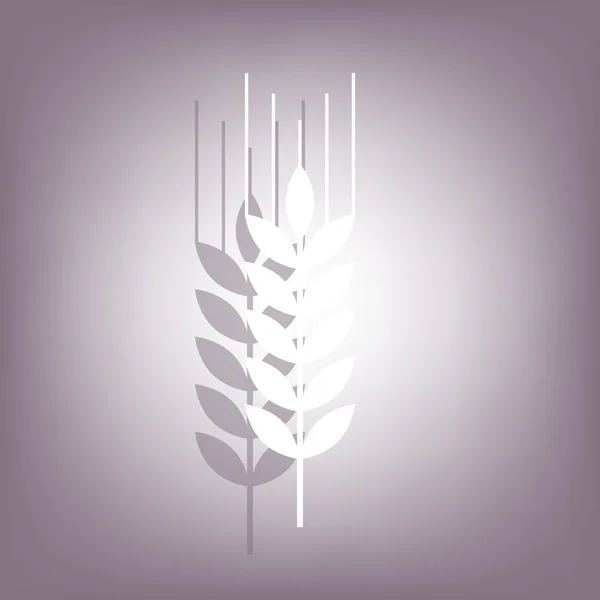 Піктограма пшениці з тіні — стоковий вектор
