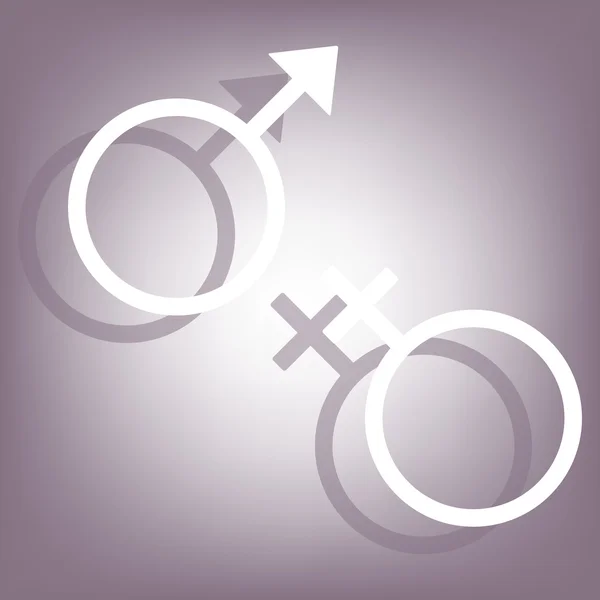 Szex szimbólum ikon — Stock Vector