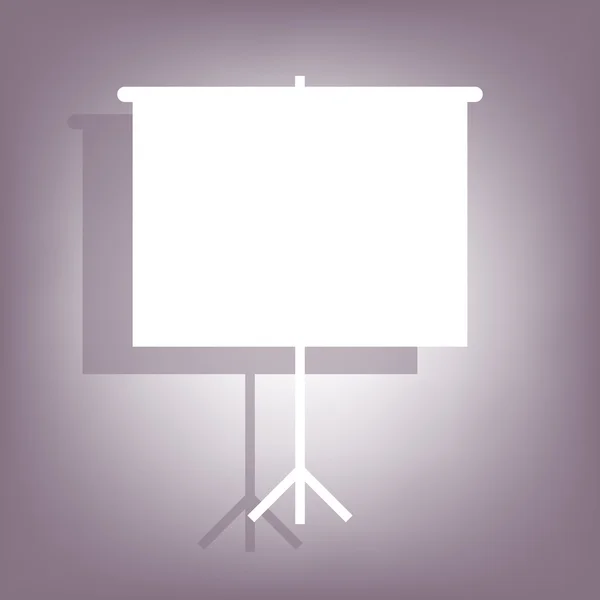 Blank Projection screen icon — Stock Vector