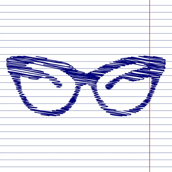 Panneau de lunettes de soleil élégant — Image vectorielle