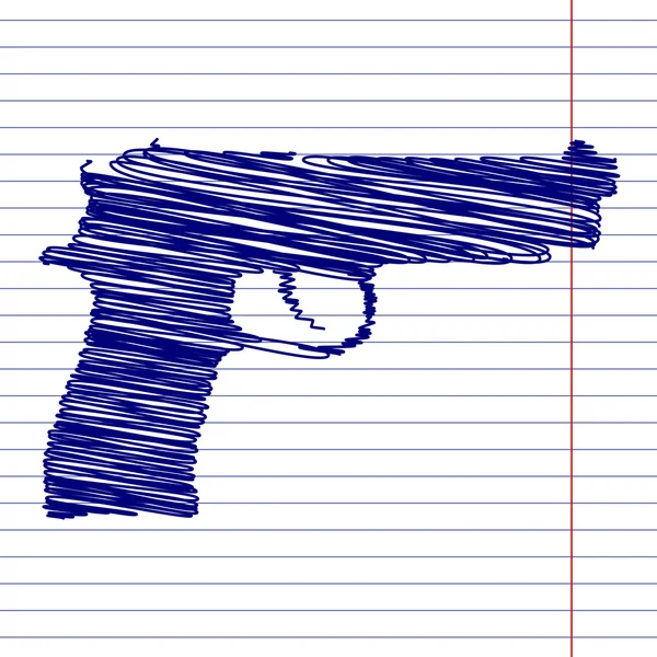 Illustration de signe d'arme — Image vectorielle