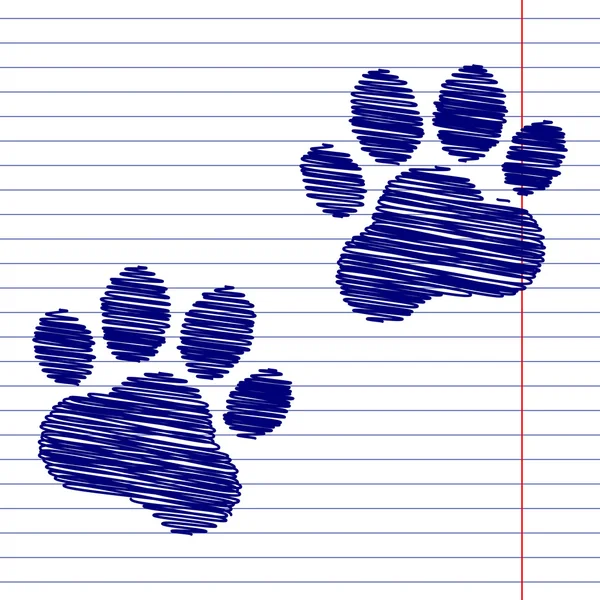Traces d'animaux signe — Image vectorielle