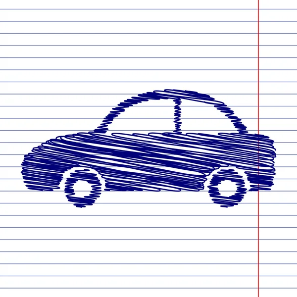 Illustration de signe de voiture — Image vectorielle