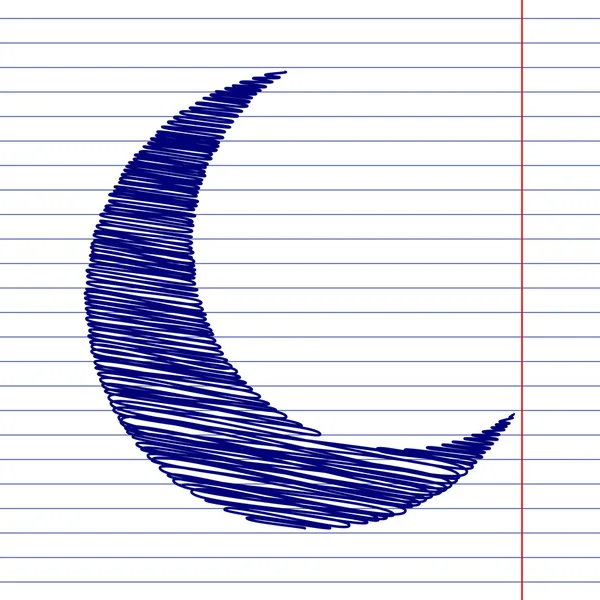 Moon tecken illustration — Stock vektor
