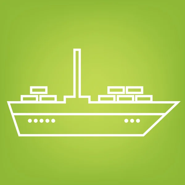 Hajóvezeték-ikon — Stock Vector