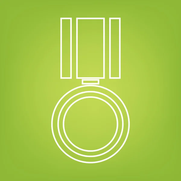 Medalj linje ikon — Stock vektor