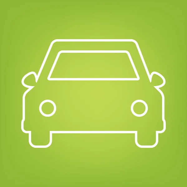 Icono de línea de coche — Vector de stock