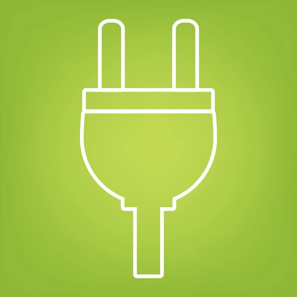 Socket line pictogram — Stockvector