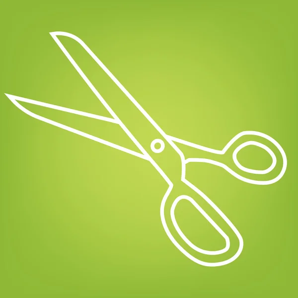 Scissors line icon — Stock Vector