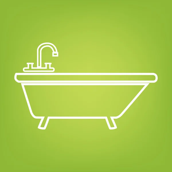 Значок "рядок" ванною — стоковий вектор
