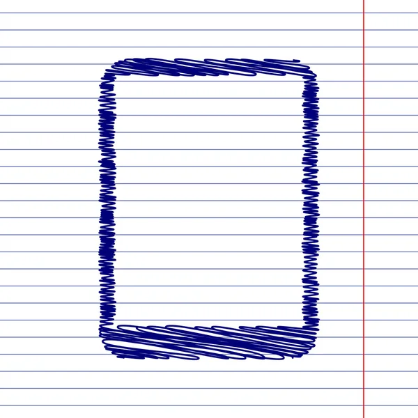 Signe de tablette informatique — Image vectorielle