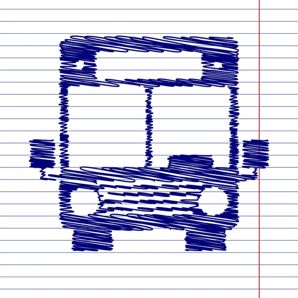 Autobus segno illustrazione — Vettoriale Stock