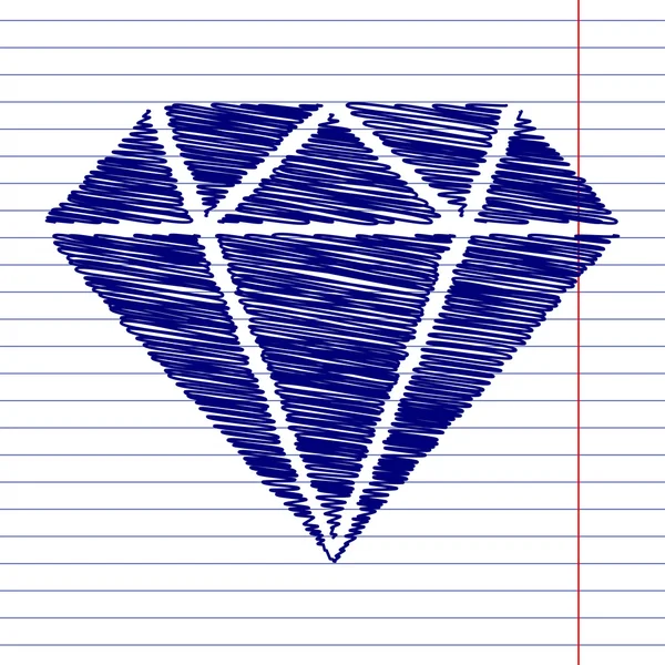 Signo de diamante ilustración — Vector de stock