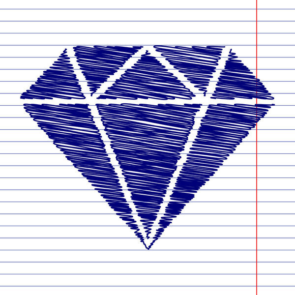 Diamond sign illustration