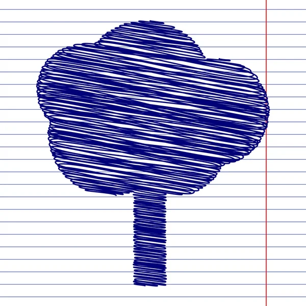 Illustration de signe arbre — Image vectorielle
