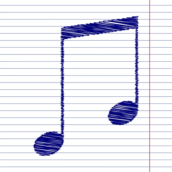 Μουσική σημάδι εικονογράφηση — Διανυσματικό Αρχείο