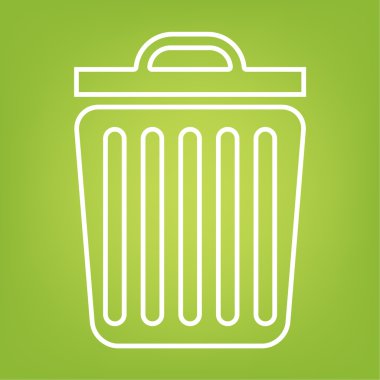 Çöp kutusu satırı simgesi
