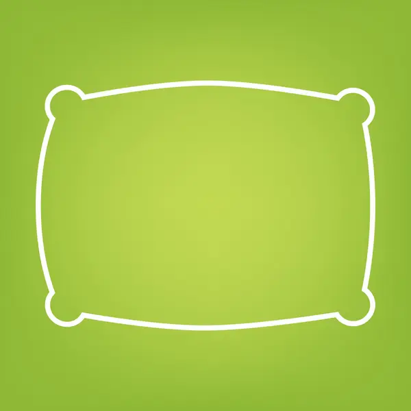 Pillow line icon — Stock Vector