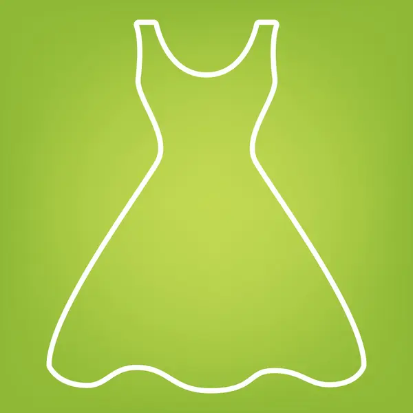 Ikona čáry žena šaty — Stockový vektor