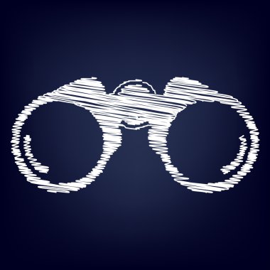 Tebeşir etkisi ile vektör simgesi