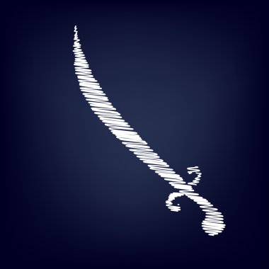 Tebeşir etkisi ile vektör simgesi