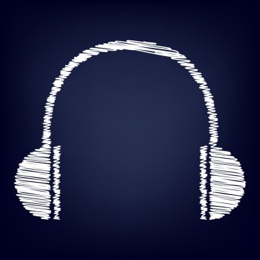 Tebeşir etkisi ile vektör simgesi