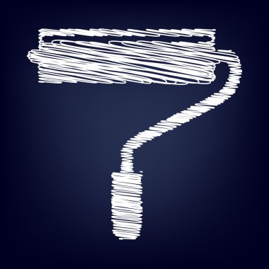 Tebeşir etkisi ile vektör simgesi