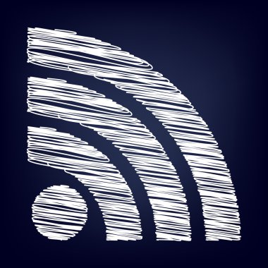 Tebeşir etkisi ile vektör simgesi