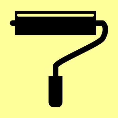 Silindir işareti. Düz stil ikonu