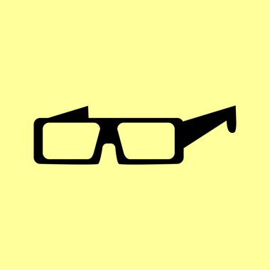 Cam işareti. Düz stil ikonu.