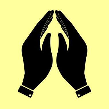 El işareti. Düz stil ikonu