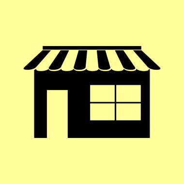 İşareti depolar. Düz stil ikonu