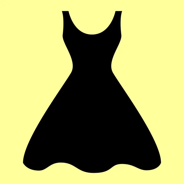 Señal de vestido mujer — Vector de stock