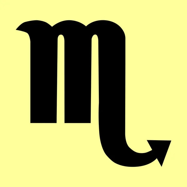 Знак Скорпиона. Иконка плоского стиля — стоковый вектор