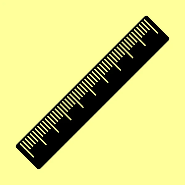 Segno del righello del centimetro — Vettoriale Stock