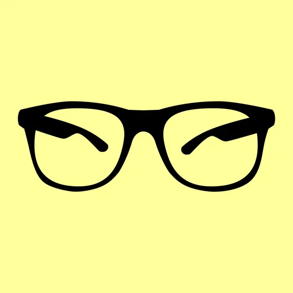 Il cartello degli occhiali da sole. Icona in stile piatto — Vettoriale Stock
