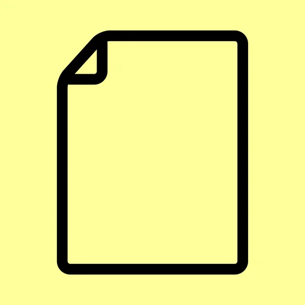 Signature du document. icône de style plat — Image vectorielle