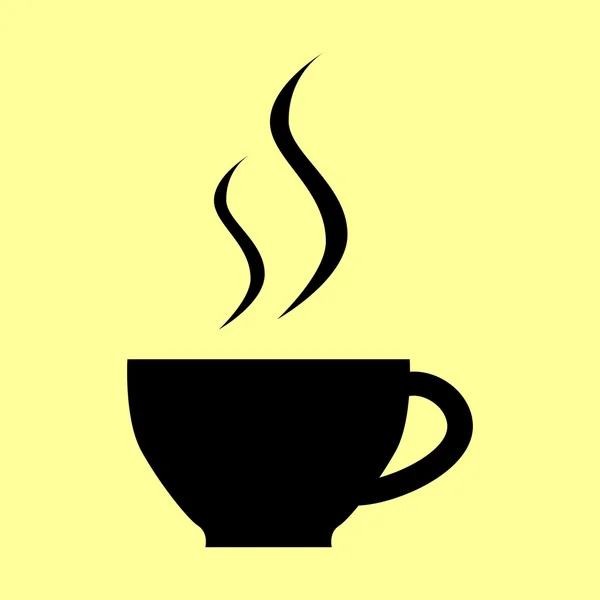 Fincan kahve işareti — Stok Vektör