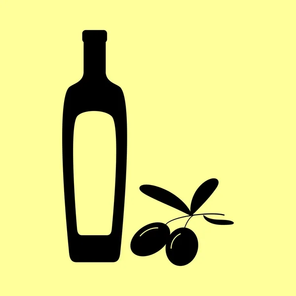 Ramo di olive nere — Vettoriale Stock