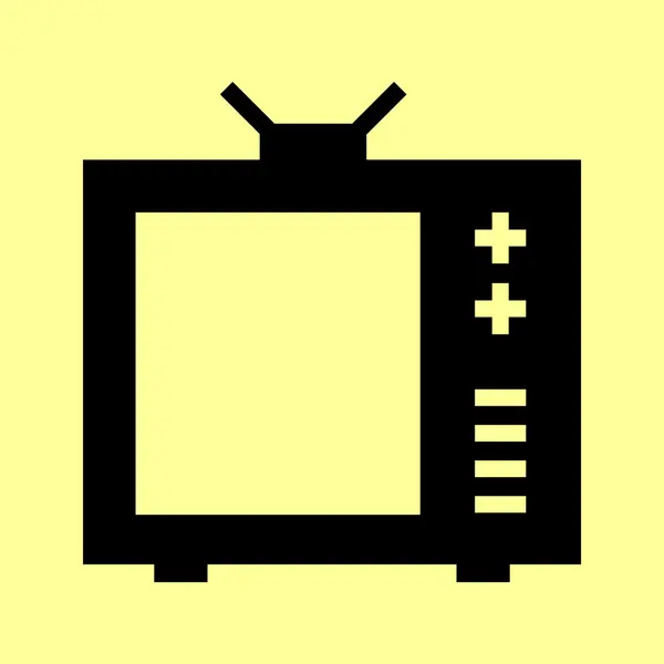 TV işareti. Düz stil ikonu — Stok Vektör