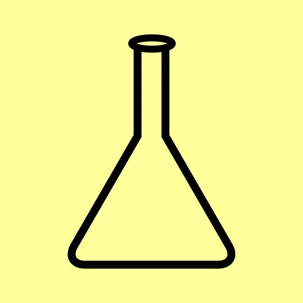 Sinal de frasco cónico —  Vetores de Stock