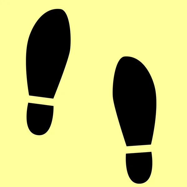 Imprint soles shoes sign — Stock Vector