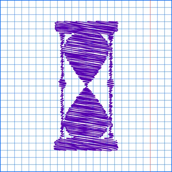 Ícone de rabiscar no jornal da escola — Vetor de Stock