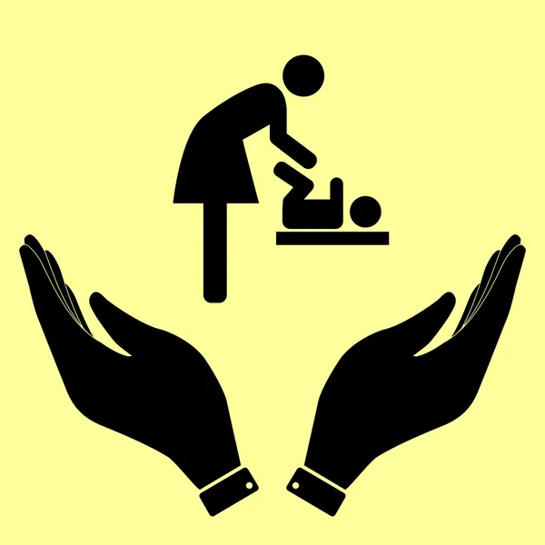 Symbol für Frauen und Babys — Stockvektor