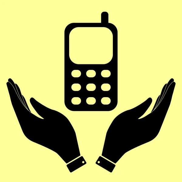 Стільниковий телефон значок — стоковий вектор